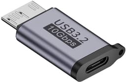 Aventrix USB-C naar Micro USB 3.0 Adapter – 10Gbps – Voor Externe Harde Schijf HDD/SSD – Verloopstekker – Geschikt voor Externe Harde Schijf / Seagate / WD / My Passport / Laptop / MacBook / Tablet — thumbnail 1