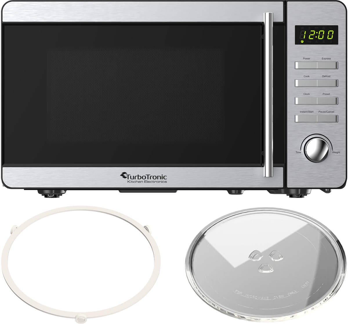 Turbotronic MW20 Vrijstaande Magnetron - 20 Liter - Zilver — afbeelding 1