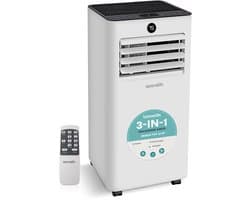 SereneLife Mobiele Airco 9000 BTU - Airconditioner met Afvoerslang en Raamafdichtingskit - 3-in-1 Airconditioning voor Ruimtes tot 31 m²