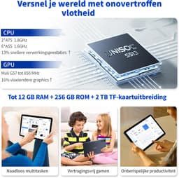 HOTWAV Pad 13 Pro - Tablet met toetsenbord + muis + stylus - Android-tablet - 10,1 inch - 120 Hz verversingssnelheid - 12+256 GB RAM/ROM - 6580 mAh-batterij - 13 MP-camera - 4G dual-sim - gezichtsherkenning - groen — thumbnail 8