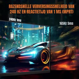 Florixa® Gaming Monitor 240hz - Gaming Monitor -Zwart - ‎‎16cm x 56cm x 42cm; 3.95 kg — thumbnail 6