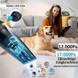 Innovixpro® Kruimeldief – Kruimeldief met steel – Nat&Droog – Handstofzuiger – 17000Pa ! – ExtremeZuigkracht – Kruimeldief snoerloos – Kruimelzuiger – Jouw ultieme schoonmaakpartner – Incl 2 filters – Autostofzuiger – Nat&droog – InclusiefReistas — thumbnail 5