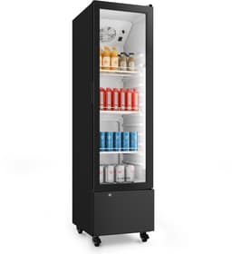 Klarstein Drankkoeler GrandCooler commerciële koelkast 180 L – met LED-verlichting (wit/blauw), instelbare temperatuur 0–10 °C, 3 planken - Drankenkoelkast - voor Bar - Thermostaat - Drankkoelkast - Drankenkoeler - Beverage Cooler — thumbnail 10