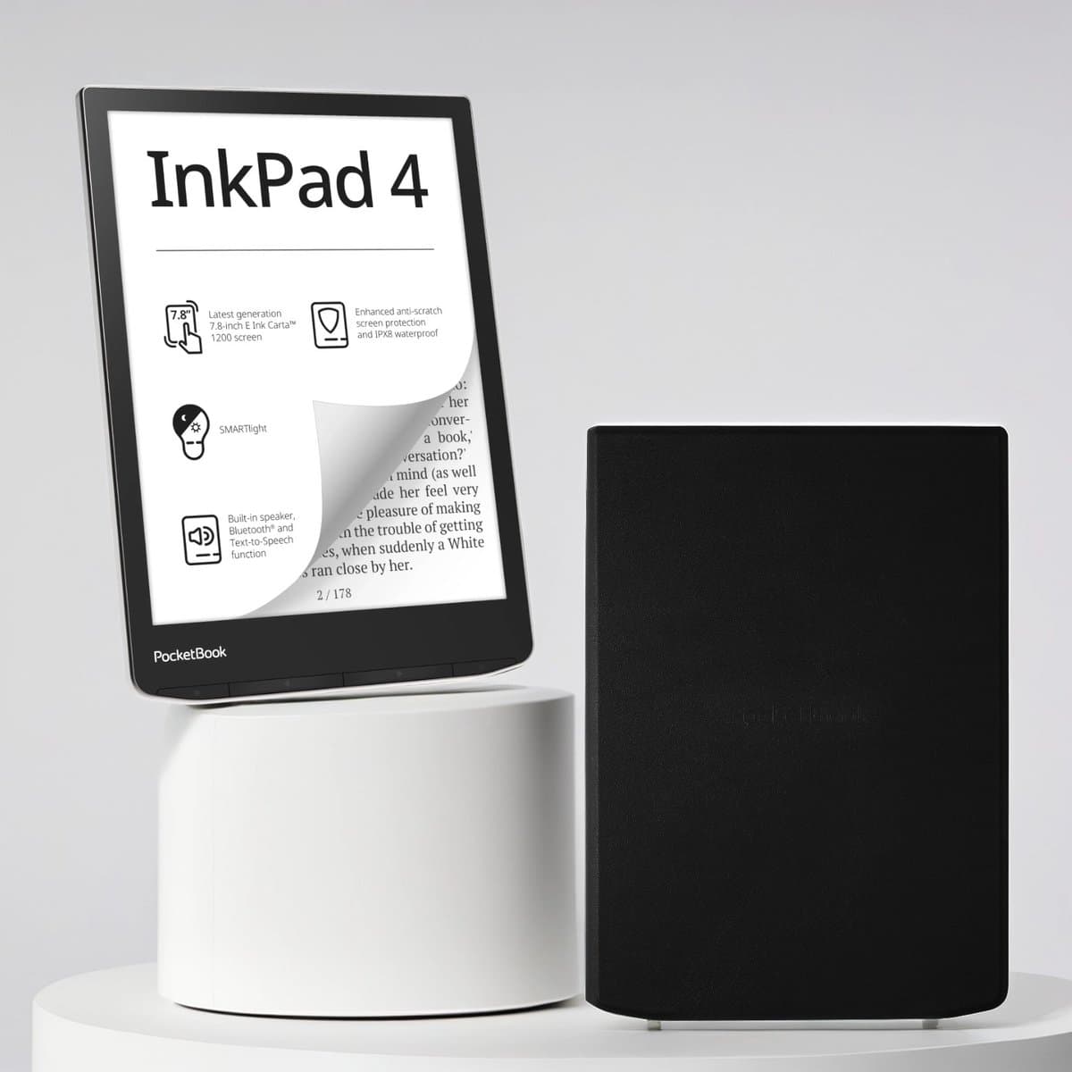 PocketBook InkPad 4 + Zwarte Flip Cover - Voordeelbundel — afbeelding 1