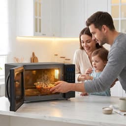 Heinner Vrijstaand Magnetron 25L – Digitale Bediening – 11 Vermogensniveaus – Ontdooifunctie – Timer – 900 W – Zwart — thumbnail 9