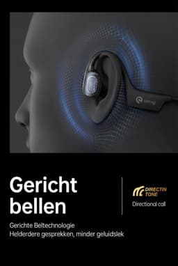 Sanag Open-Ear headphone - Sport Koptelefoon – IPX7 Waterdicht - Air Conduction 2.0 - 9 uur Batterij - Bluetooth 5.3 - Magnetisch Opladen - Titanium Frame - Blauw — thumbnail 9