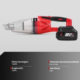 ONEVAN Steelstofzuiger Draadloos - Accustofzuiger - 12000 Pa zuigkracht - ultralichte stofzuiger - Handstofzuiger - voor dierenharen, tapijt, harde vloeren — thumbnail 6