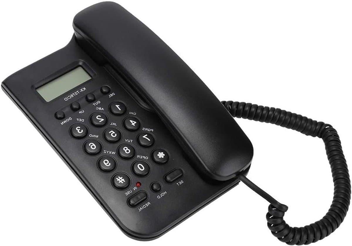 Vaste Telefoon - Bedrade Telefoon - Thuisgebruik - Nummerherkenning - 19.5x12.8x4.5cm - Zwart — afbeelding 1