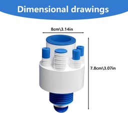 Wasmachine Afvoeradapter - Wasmachine Aansluiting - Wasmachine Installeren - Universele Compatibiliteit - 31 x 21 x 6 cm - Zwart — thumbnail 6