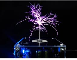 Zolara Tesla Coil Luidspreker - Educatieve Experimenteerset - Wetenschappelijk speelgoed - Desktop - Mini Bluetooth Muziek Tesla-lichtbuis - Draagbare plasma-booggenerator - Draadloze speaker met aanraakbare kunstmatige bliksem — thumbnail 4