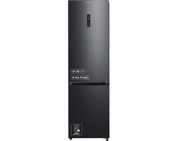 Inventum KV2010B No Frost energiezuinige koel-vriescombinatie - 201 cm hoog - 378 liter - Zeer stil: 29 dB - Superkoelen - Supervriezen - Vershoudlade - Energielabel A - Vrijstaand - Zwart