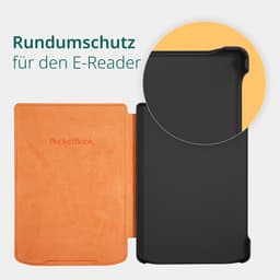 PocketBook Verse Pro Azure e-reader – Inclusief Oranje Hoesje (shell cover) – Voordeelbundel — thumbnail 4