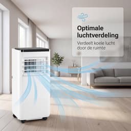 Komodo Mobiele Airco 9000 BTU – 3-in-1 Airconditioner (Koelen, Ventileren & Ontvochtigen) – Met Afvoerslang & Afstandsbediening – Mobiele Airconditioning — thumbnail 5