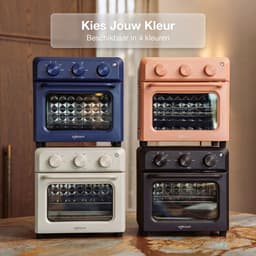 Safecourt 6-in-1 Airfyer oven - 100% PFAS-vrij - 6 programma’s - 80 tot 230 graden - Airfryer, bakken, roosteren, toasten, grillen & opwarmen - Zwart — thumbnail 2