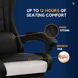 Ranqer Apollo Bureaustoel - Gaming stoel / Gaming Chair - Gamestoel - zwart — thumbnail 14