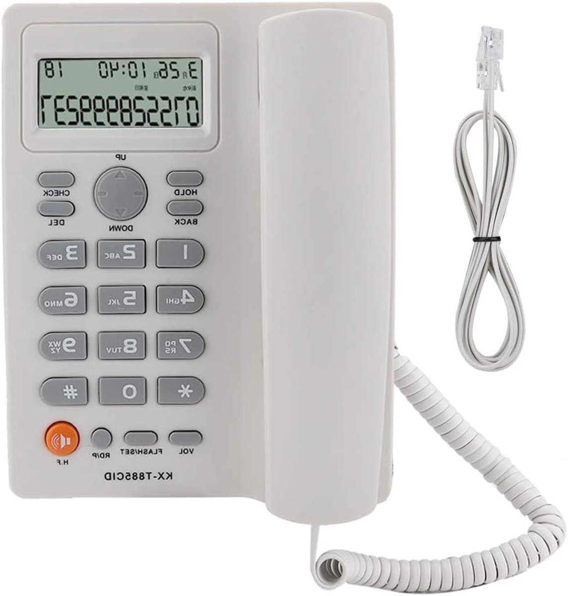 Vaste Telefoon - Telefoon met Beller ID - Thuis en Kantoor - Ruisonderdrukking - Niet gespecificeerd - Wit — afbeelding 1