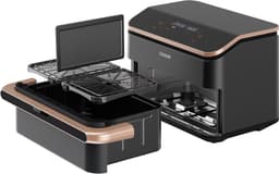 Cosori Twinfry Dubbele Airfryer XXL - met 100 stuks bakpapier - Heteluchtfriteuse 10 liter - Twee kookvakken of 1 MegaZone - 6 Programma's - Boven- en Onderwarmte - Dual Zone Technologie — thumbnail 4