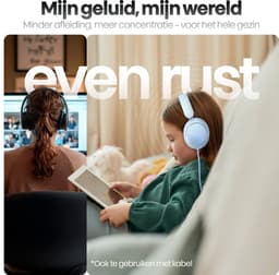Xssive WKH02 Koptelefoon Kinderen - Bluetooth 5.4 - Kinder Koptelefoon Draadloos, Microfoon & Volumebegrenzing - Vanaf 2 jaar - Verstelbaar - Blauw — thumbnail 4