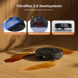 Roborock Q10 S5+ Robotstofzuiger en Dweil met Zelflediging-Zuigkracht van 10000 Pa-Vibrerende dweilpads-Handsfree Reinigen tot 7 Weken-Dubbel Anti-klitontwerp-Automatisch dweilen-Obstakelvermijding-Zwart-S8 Plus Upgrade — thumbnail 5