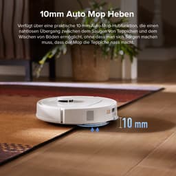Roborock QV 35S Robotstofzuiger–10000 Pa zuigkracht– Dubbele anti-klitborstels– Slimme obstakelvermijding–Dubbele opklapbare– Draaiende dweilen– Automatisch dweilen–Zelfdrogend– Wit–Qrevo plus Upgrade — thumbnail 7