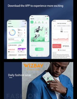 WizBay Premium Select® Smart Ring Color LED Zilver - Maat 10 - Hartslag Slaap Zuurstof - Gesture - Multi Sport Modi — thumbnail 11
