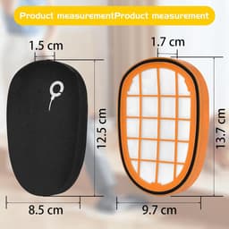 SOLLBRY® - 4 x Filter Geschikt Voor Philips Speedpro Max Aqua 7000 En 8000 Serie - FC5005/01, CP1100/01, CP0663/01 Vervanging Schuimrubber - Steelstofzuiger - Geschikt voor Philips Speedpro Max Schuimfilter - Met Reinigingsborstel — thumbnail 2