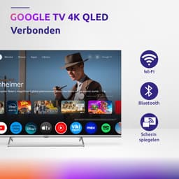 STRONG - TV 55" (139 cm) SRT55UG8773C QLED - Smart Google TV 4K UHD - Chromecast - Google Assistant - Dolby ATMOS - Doly Vision - Quantun dot colors - Drievoudige tuners - Wifi - Bluetooth - Port Ethernet - 4xHDMI + 2xUSB - NETFLIX — thumbnail 3