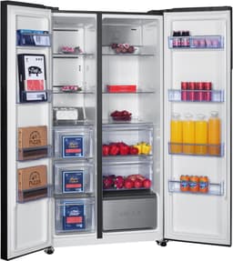 Frilec BONNSBS-680-040CB - Amerikaanse koelkast - C label - 5 Jaar Garantie - Supervriezen - Digitaal Display - Fresh Zone - 595 Liter - Zwart — thumbnail 9