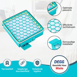DEGG® - HEPA filter geschikt voor Miele Boost CX1 - Vervangt SF-HY 60 - Hygiëne airclean 60 - Frisse en Gezonde Lucht - 1 STUK(S) — thumbnail 5