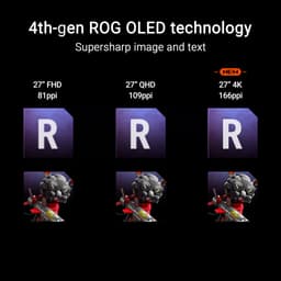 ASUS ROG Strix OLED XG27UCDMG - 4K OLED Gaming Monitor - USB-C 90W Power Delivery - 240hz - 27 inch — thumbnail 12