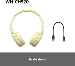 Sony WH-CH520 - Draadloze on-ear koptelefoon - Geel — thumbnail 11