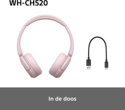 Sony WH-CH520 - Draadloze on-ear koptelefoon - Roze — thumbnail 8