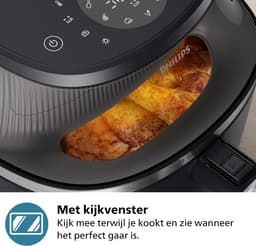 Philips 3000 Series Airfryer - NA331/00 - Kijkvenster - RapidAir Plus - 6.2L - Tot 5 Personen - Zwart — thumbnail 3