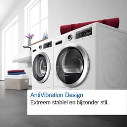 Bosch WTH8320AFG - Serie 4 - Wasdroger - Warmtepompdroger - 8 kg - NL/FR Display - Auto Dry: droogt automatisch tot de gewenste droogtegraad — thumbnail 7