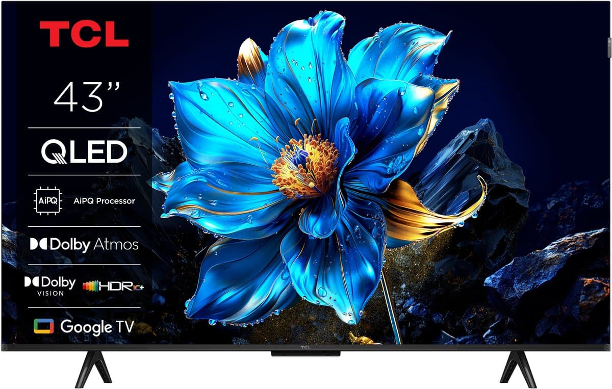 TCL 43P71K 43inch 4K QLED 60Hz tv-monitor — afbeelding 1