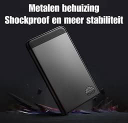 Dutch Wanted Draagbare HHD Externe Harde Schijf - 2TB Opslag - Snelle writing speed - Plug and play - Portable storage - Opslag extern pc of laptop - USB 3.2 - Snelle Harde schijf expansion — thumbnail 6
