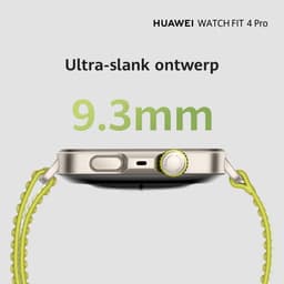 HUAWEI WATCH FIT 4 Pro - Blauw Fluoroelastomeer Strap | Ultra slank design | ECG functie | Geavanceerde sportmodi | Tot 10 dagen batterijduur | Compatibel met iOS & Android — thumbnail 8