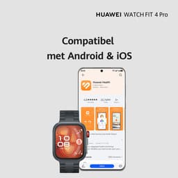 HUAWEI WATCH FIT 4 Pro - Blauw Fluoroelastomeer Strap | Ultra slank design | ECG functie | Geavanceerde sportmodi | Tot 10 dagen batterijduur | Compatibel met iOS & Android — thumbnail 7