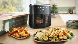 Bosch MAF671B0 Airfryer XXL - Serie 6 - 7,2L - Shake alarm - Kijkvenster - Warmhoudfunctie - 7 programma's - Tot 5 personen - Zwart — thumbnail 6