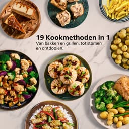 Philips 5000 Series Dual Basket Airfryer - NA551/00 - Stoomfunctie - Dubbele Mand - 9L - Tot 6 Personen — thumbnail 7