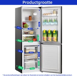 CHiQ CBM157LC - Koel-vriescombinatie - 157 Liter - Low Frost - Energielabel C - Hoogte 144 cm - 12 jaar garantie op compressor - 2025 Nieuw — thumbnail 4