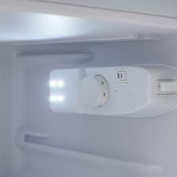 Retro koelkast, bovenste en onderste dubbele deur koelkast, 72 liter totaal volume, met 21 liter vriezervolume, 120 kWh/jaar, LED -licht. Beschikbaar in verschillende kleuren. [Energieklasse E] — thumbnail 5