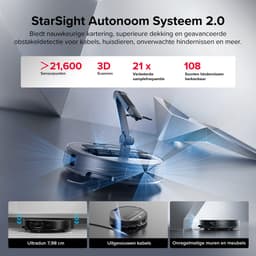 Roborock Saros Z70 – Robotstofzuiger en dweilrobot – Met OmniGrip-arm – 22.000 Pa – Aangedreven door AI – 7,98 cm ultradun – FlexiArm Riser – Tech AdaptiLift-chassis – Vermijdt obstakels – Multifunctioneel dock 4.0 — thumbnail 9