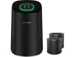 Erikssøn Luchtreiniger Air Purifier Elite - 2x HEPA-14 Filter - Zwart - 240 m3/u - Vermindert Stof En Pollen - Met Hepa Filter - Met Ionisator