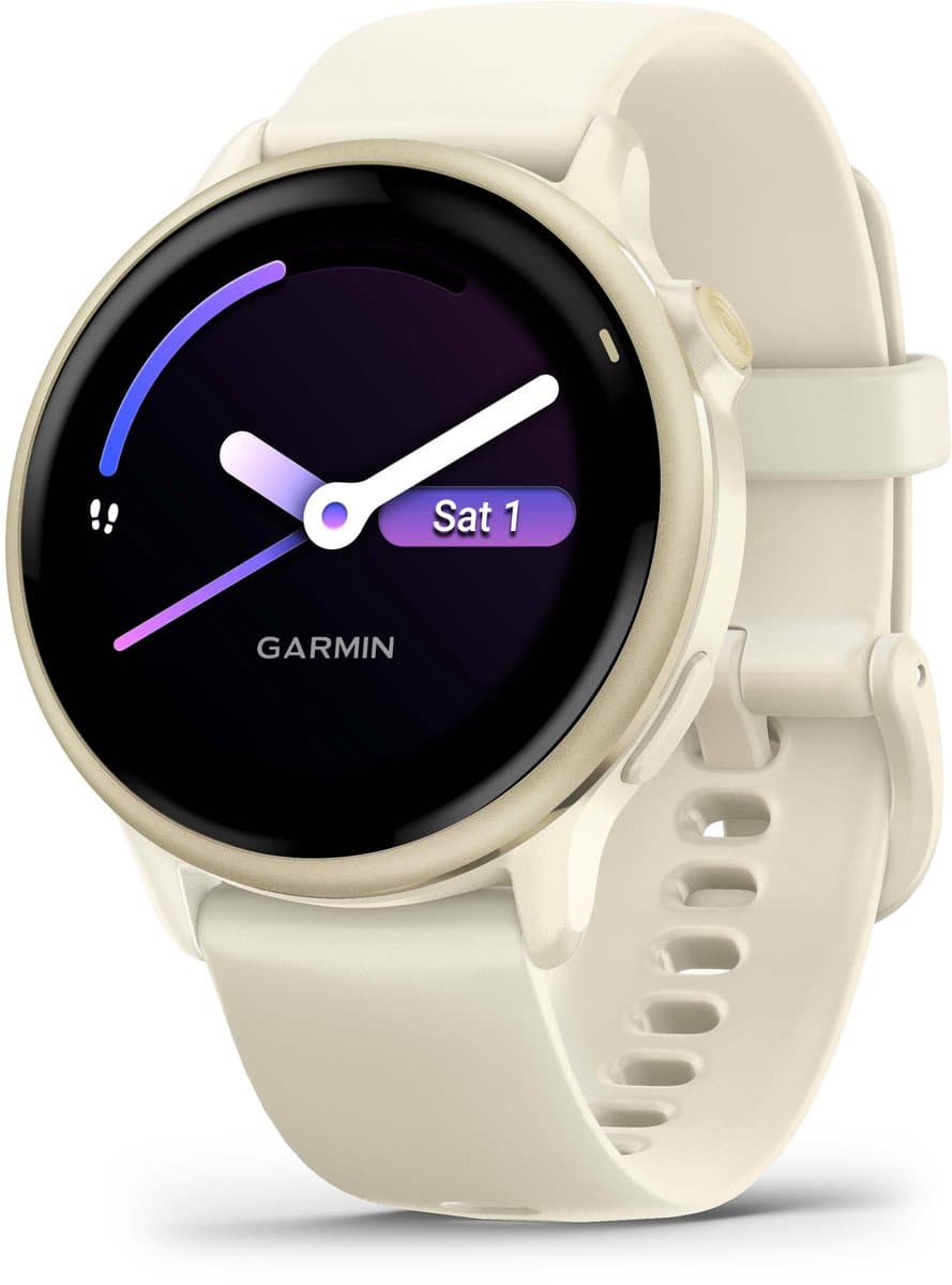Garmin Vivoactive 6 - Smartwatch - Sporthorloge- Health - Fitness - 42 mm - Lunar Goudkleurig — afbeelding 1