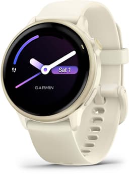 Garmin Vivoactive 6 - Smartwatch - Sporthorloge- Health - Fitness - 42 mm - Lunar Goudkleurig — thumbnail 1