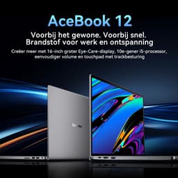 Blackview AceBook 12 Laptop - Intel Core i5-1030NG7 - 16 inch FHD - 16GB DDR4 - 512GB SSD /2 TB - Window 11 Pro Notebook - Dual Band 5G WiFi - UHD Graphics - Grijs — thumbnail 7