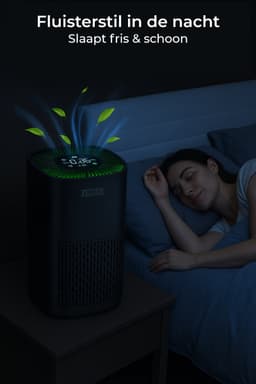 Luchtreiniger / Air Purifier met APP en HEPA 13 filter + koolstoffilter - Werkt tegen huisstofmijt, hooikoorts, allergie, stof, - 210 m³/u - Zedar L600 — thumbnail 9