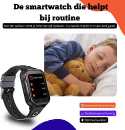 Maxikids Smartwatch Kinderen - GPS Horloge Kind Met Simkaart - GPS Tracker Kind - Kinder Smartwatch - Smartwatch Android - 4G - Stappenteller - Videobellen - HD Camera - SOS-Knop - Whatsapp en SMS - Elke Polsmaat - Gratis weekplanner - Gratis eBook — thumbnail 9