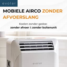 Evolar Mobiele Airco Zonder Afvoerslang - met Luchtontvochtiger - 3-in-1 - Voor Slaapkamer - WiFi - 9000 BTU - Zonder Afvoer / Slang - EVO-ES9000 — thumbnail 3